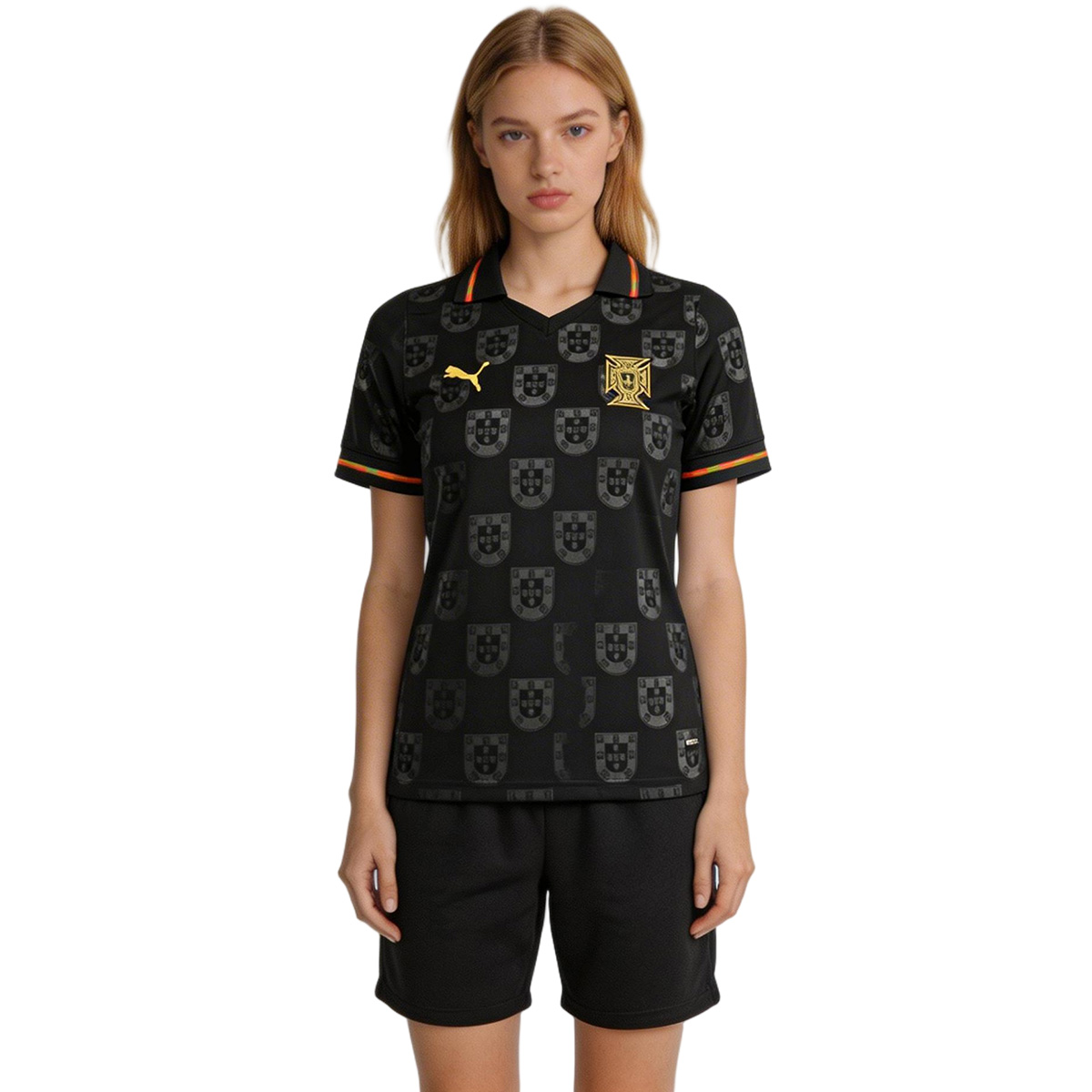 Women's Portugal Special Edition Soccer Jersey World Cup 2026 Black