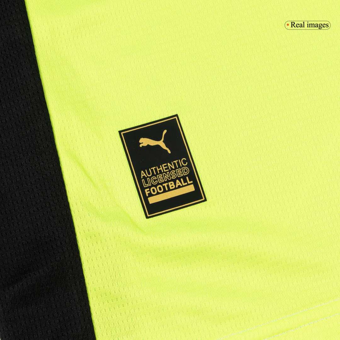 Borussia Dortmund Away Soccer Jersey Kit(Jersey+Shorts) 25/26 Gray