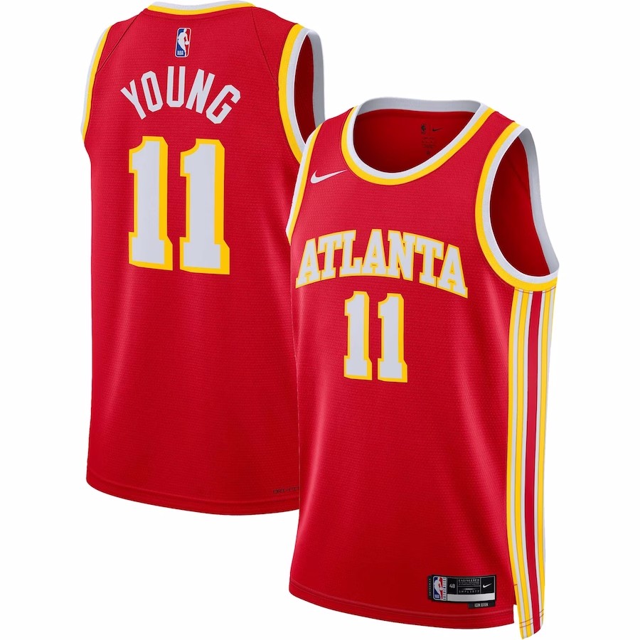 Men's Atlanta Hawks Trae Young #11 Nike Red Swingman Jersey - Icon Edition