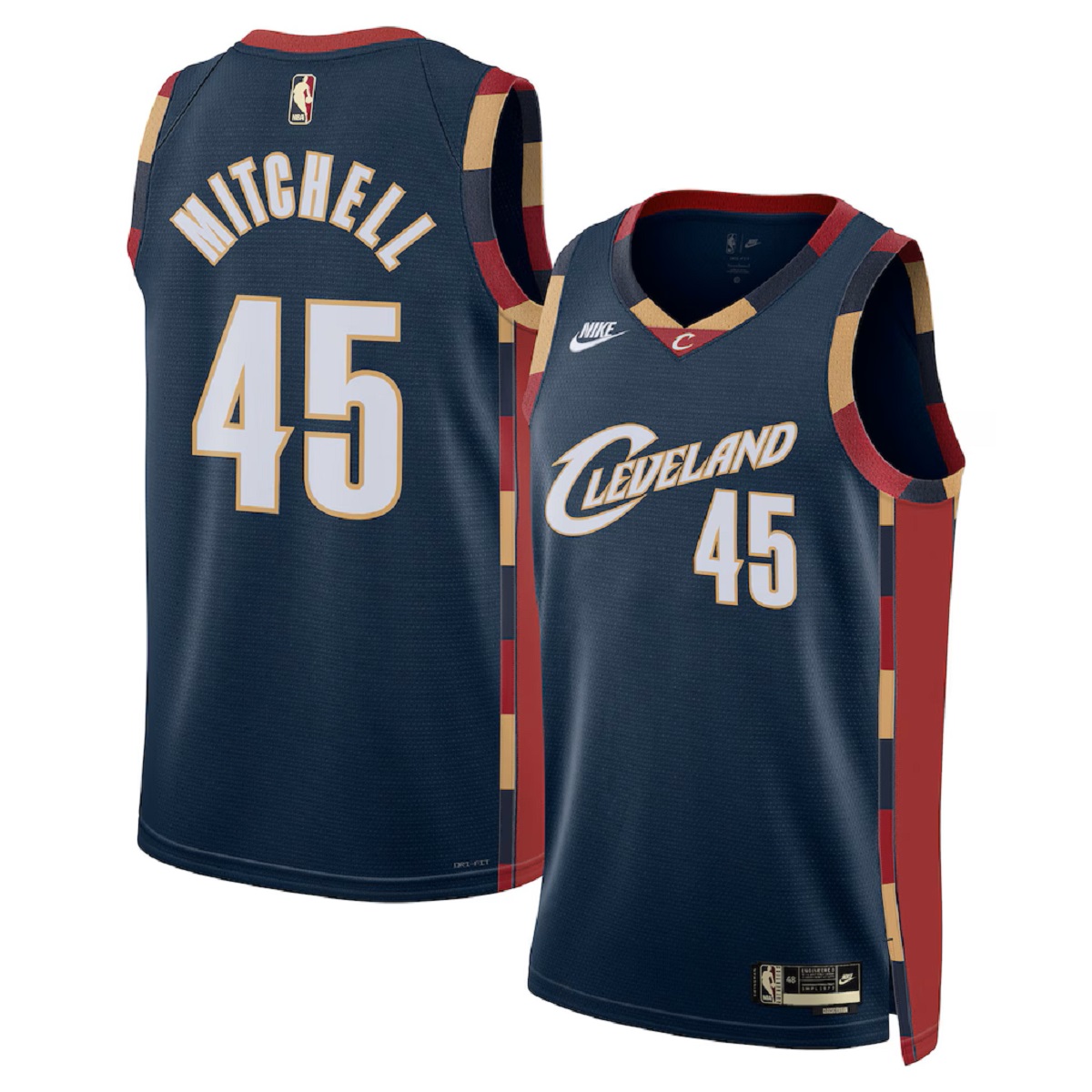 Men's Cleveland Cavaliers Donovan Mitchell Nike Navy Swingman Jersey - Classic Edition