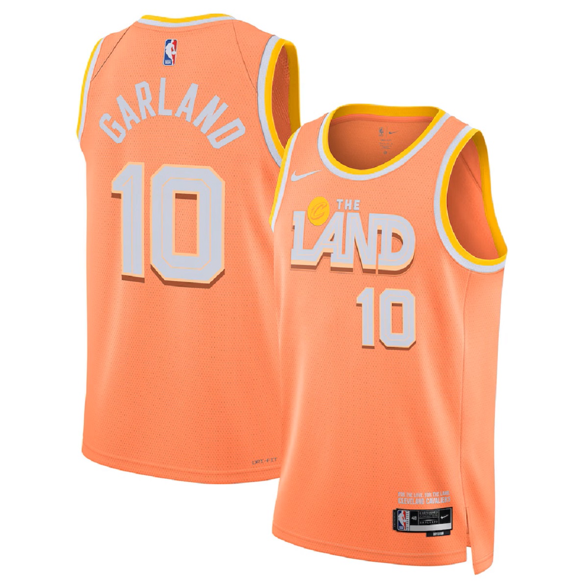 Men's Cleveland Cavaliers Darius Garland Nike Orange 2025/26 Swingman Jersey - City Edition