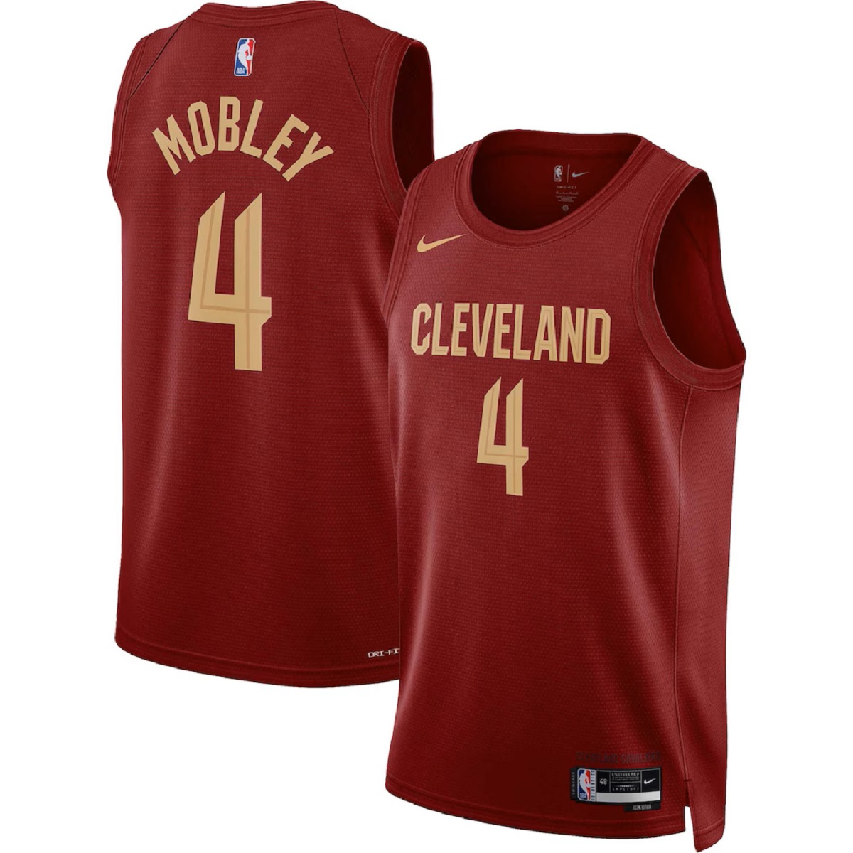 Men's Cleveland Cavaliers Evan Mobley Nike Wine Swingman Jersey - Icon Edition