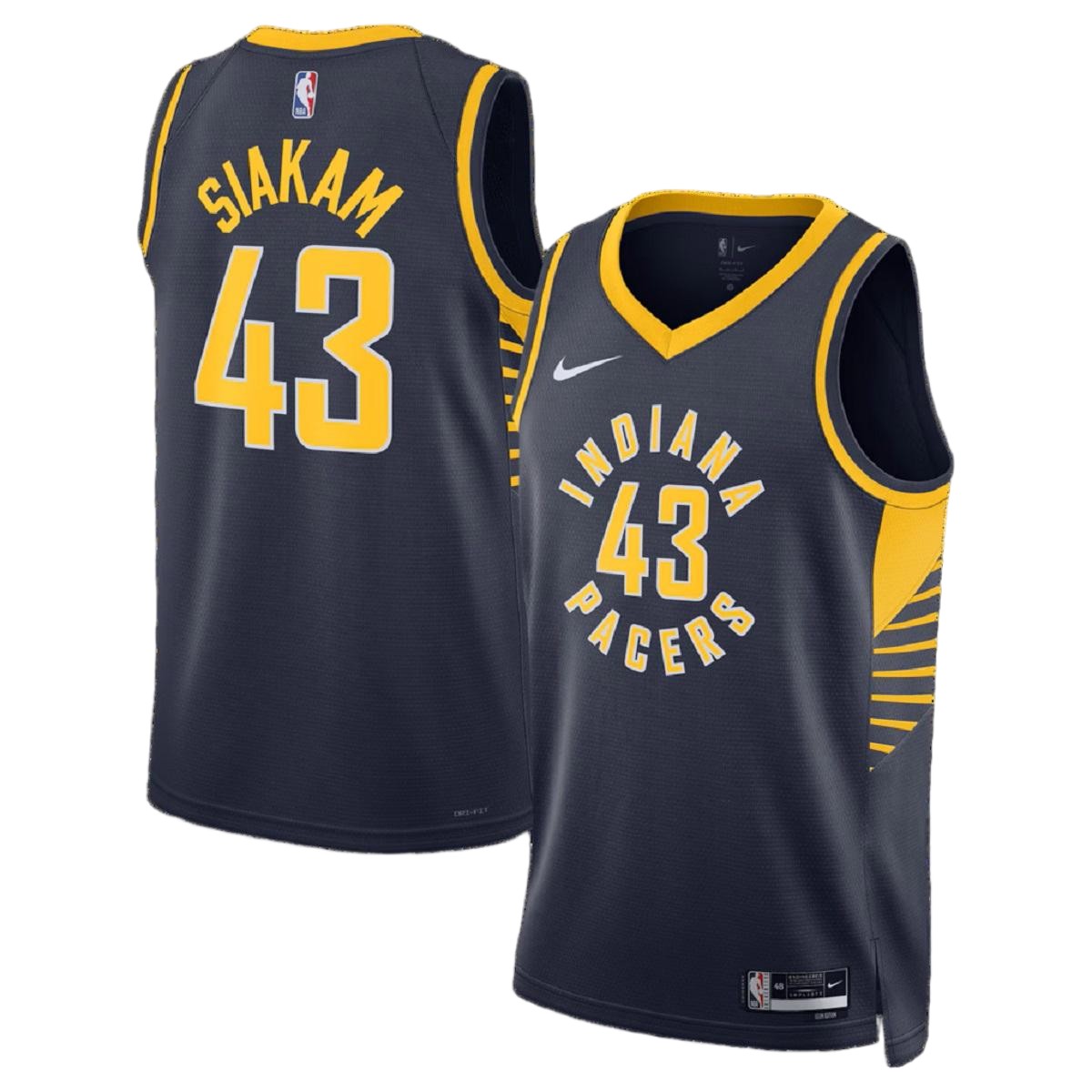 Unisex Indiana Pacers Pascal Siakam Nike Navy Swingman Jersey - Icon Edition