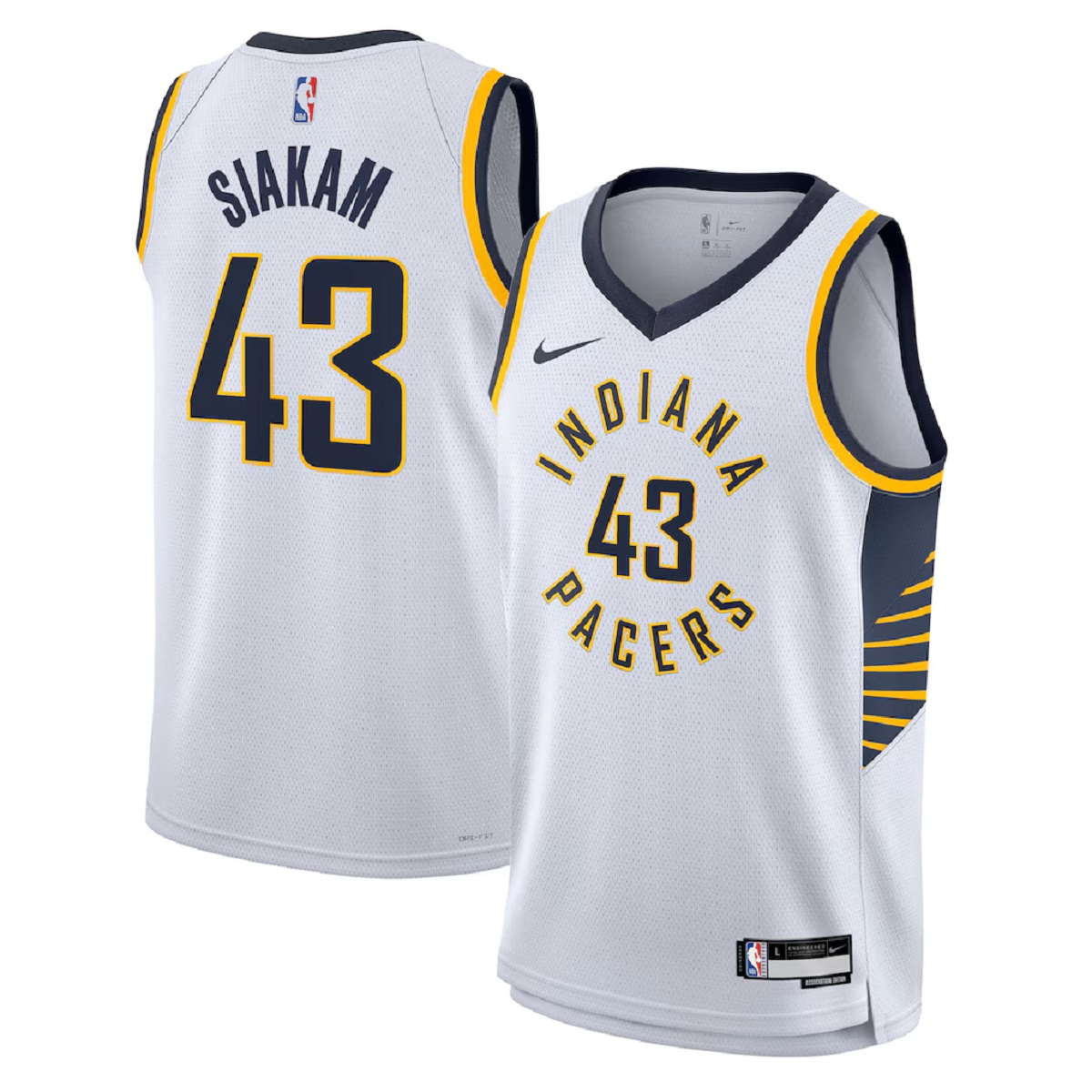 Unisex Indiana Pacers Pascal Siakam Nike White Swingman Jersey - Association Edition