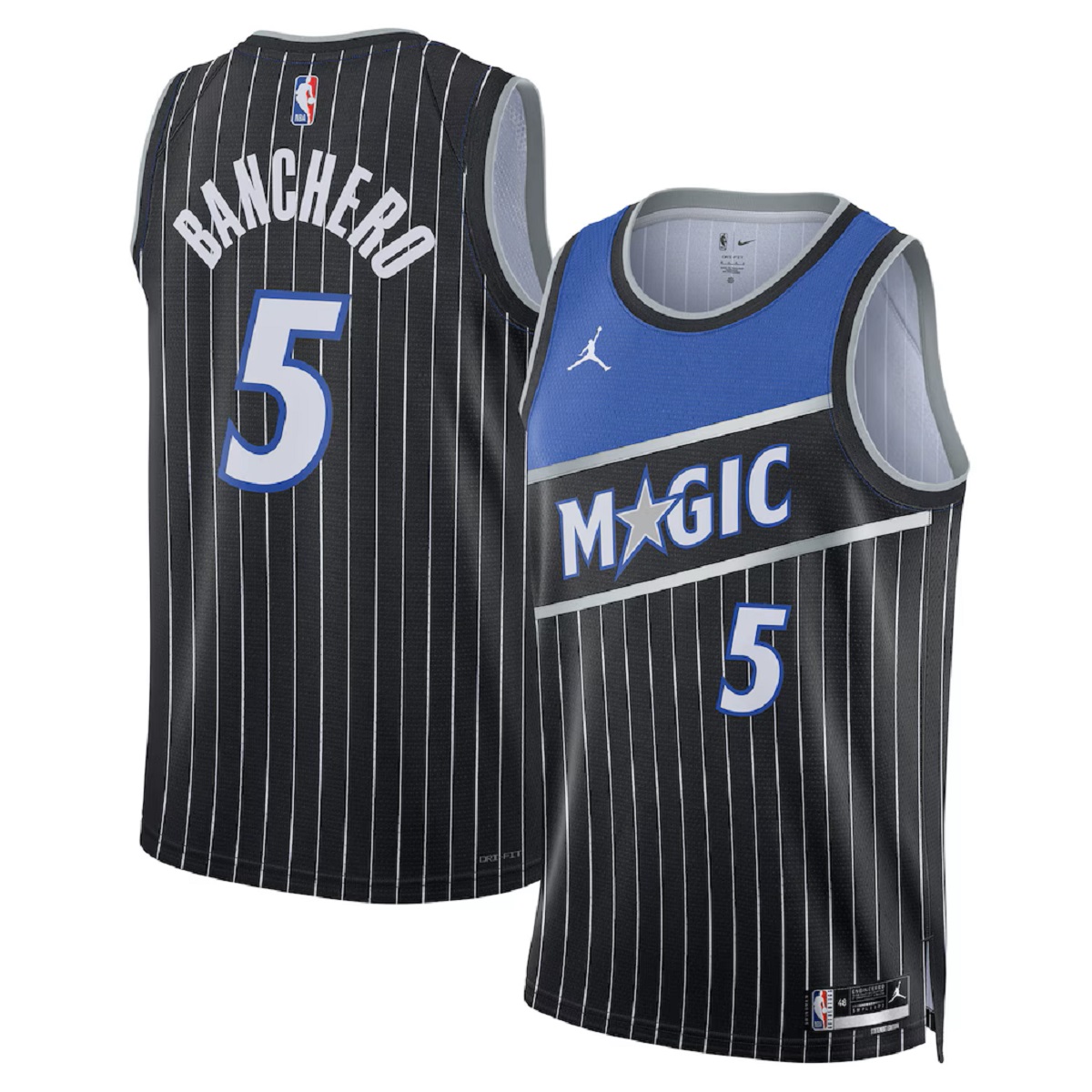Men's Orlando Magic Paolo Banchero Jordan Brand Black Swingman Jersey - Statement Edition