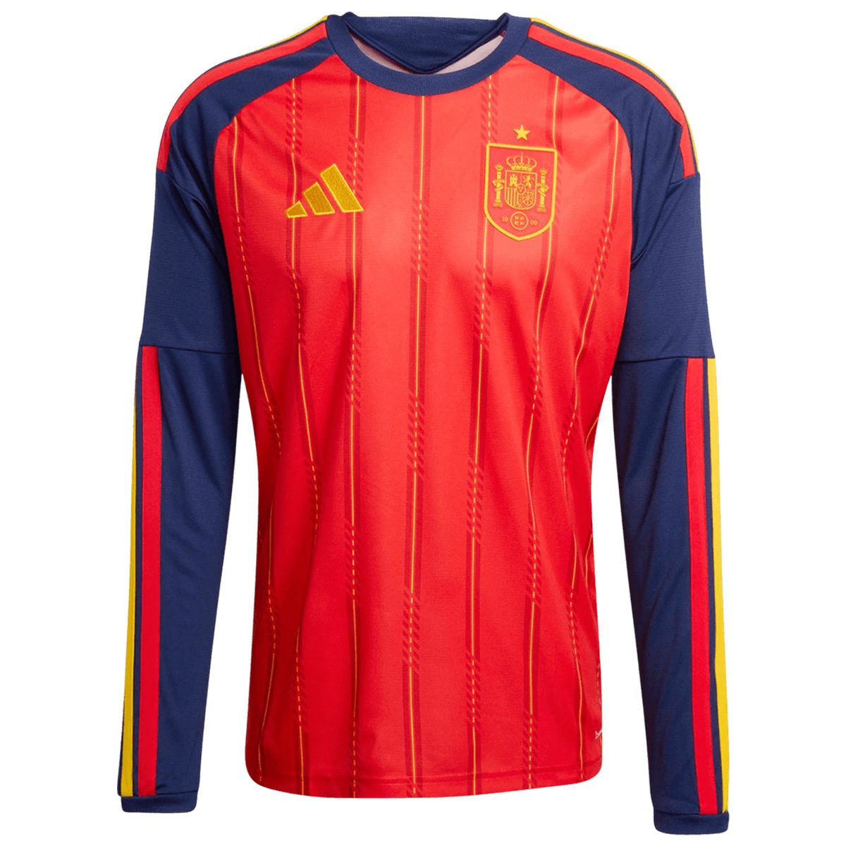 Spain Home Long Sleeve Soccer Jersey World Cup 2026 Red