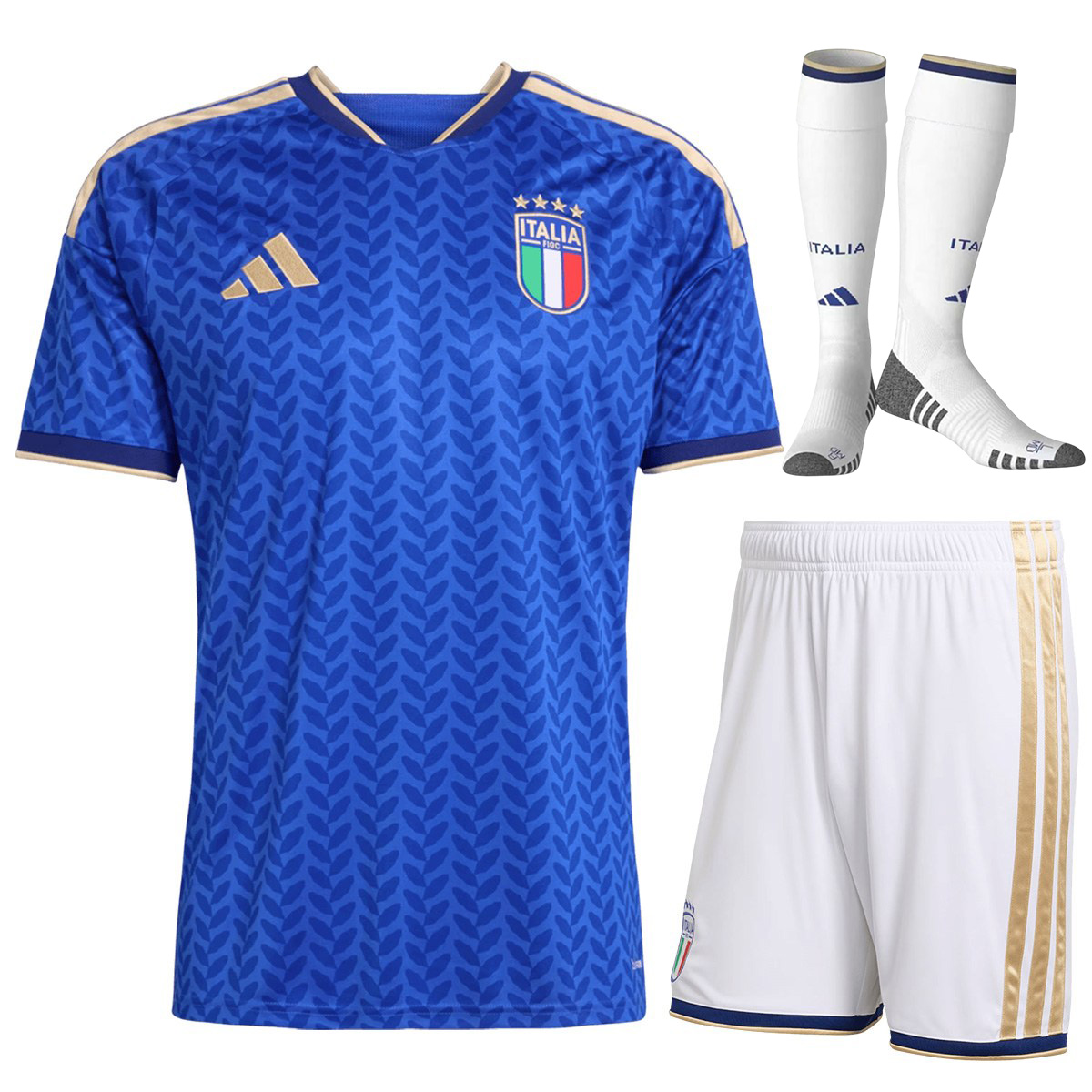 Italy Home Soccer Jersey Kit(Jersey+Shorts+Socks) World Cup 2026 Blue
