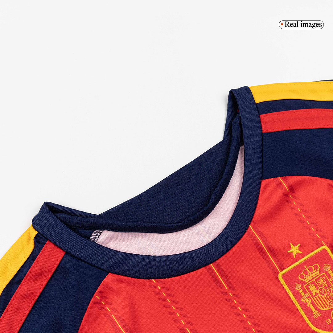 Kid's Spain Home Soccer Jersey Kit(Jersey+Shorts+Socks) World Cup 2026 Red