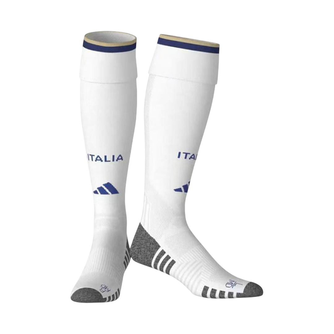 Kid's Italy Home Socks World Cup 2026 White