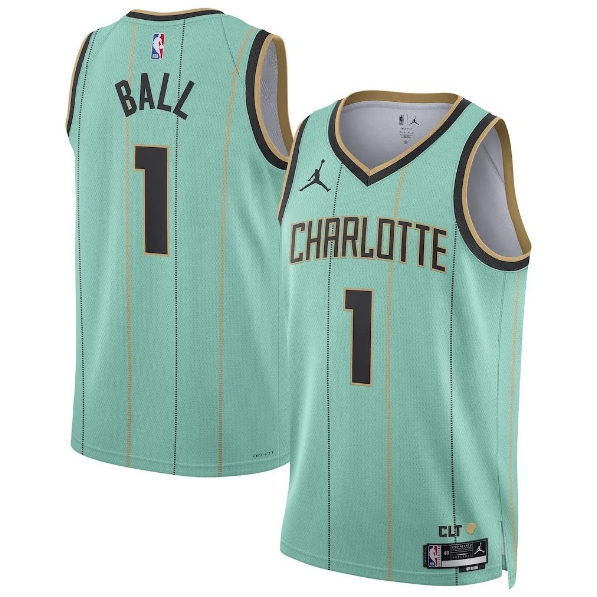 Men's Charlotte Hornets LaMelo Ball #1 Mint Swingman Jersey - City Edition