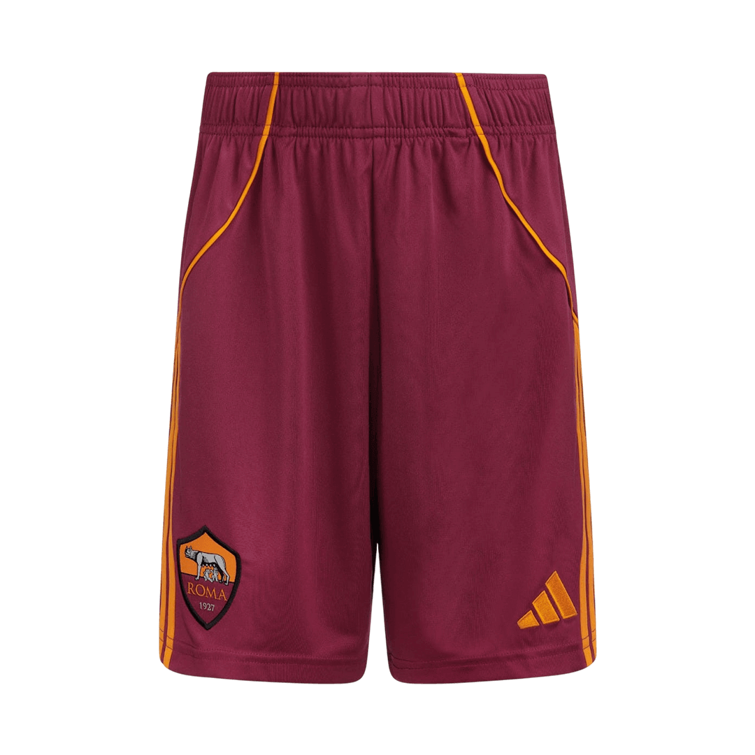 Roma Home Soccer Jersey Kit(Jersey+Shorts) 25/26 Red