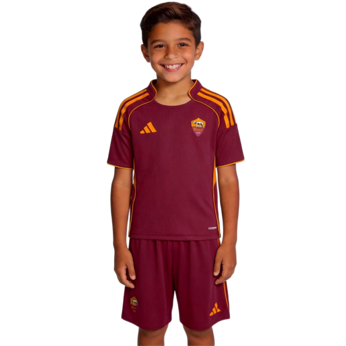 Kid's Roma Home Soccer Jersey Kit 25/26 Red