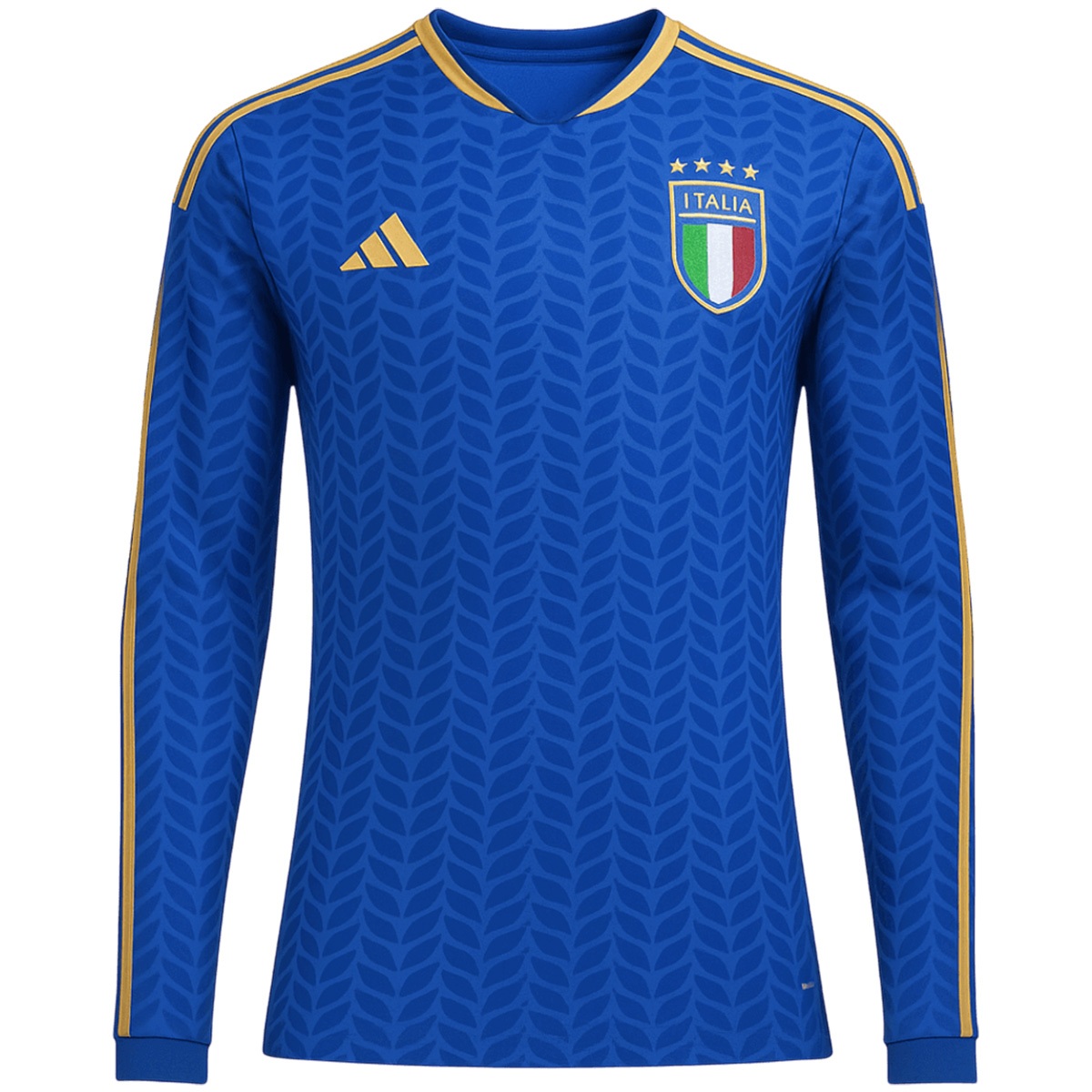 Italy Home Long Sleeve Soccer Jersey World Cup 2026 Blue