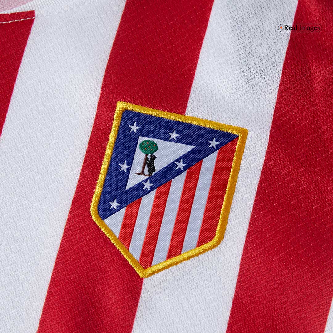Kid's Atletico Madrid Home Soccer Jersey Kit(Jersey+Shorts+Socks) 2025/26 Red&White