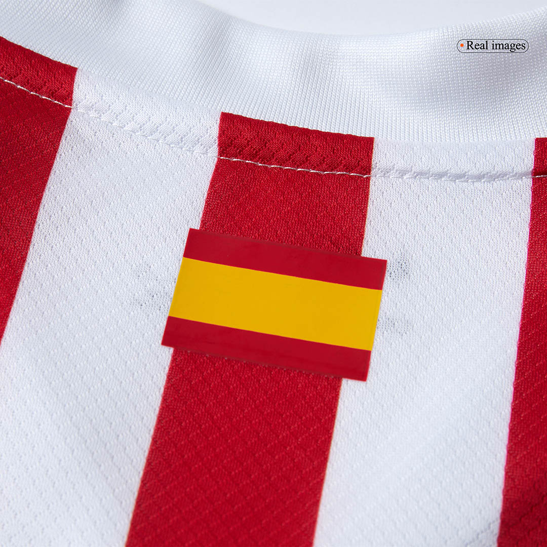 Kid's Atletico Madrid Home Soccer Jersey Kit(Jersey+Shorts+Socks) 2025/26 Red&White