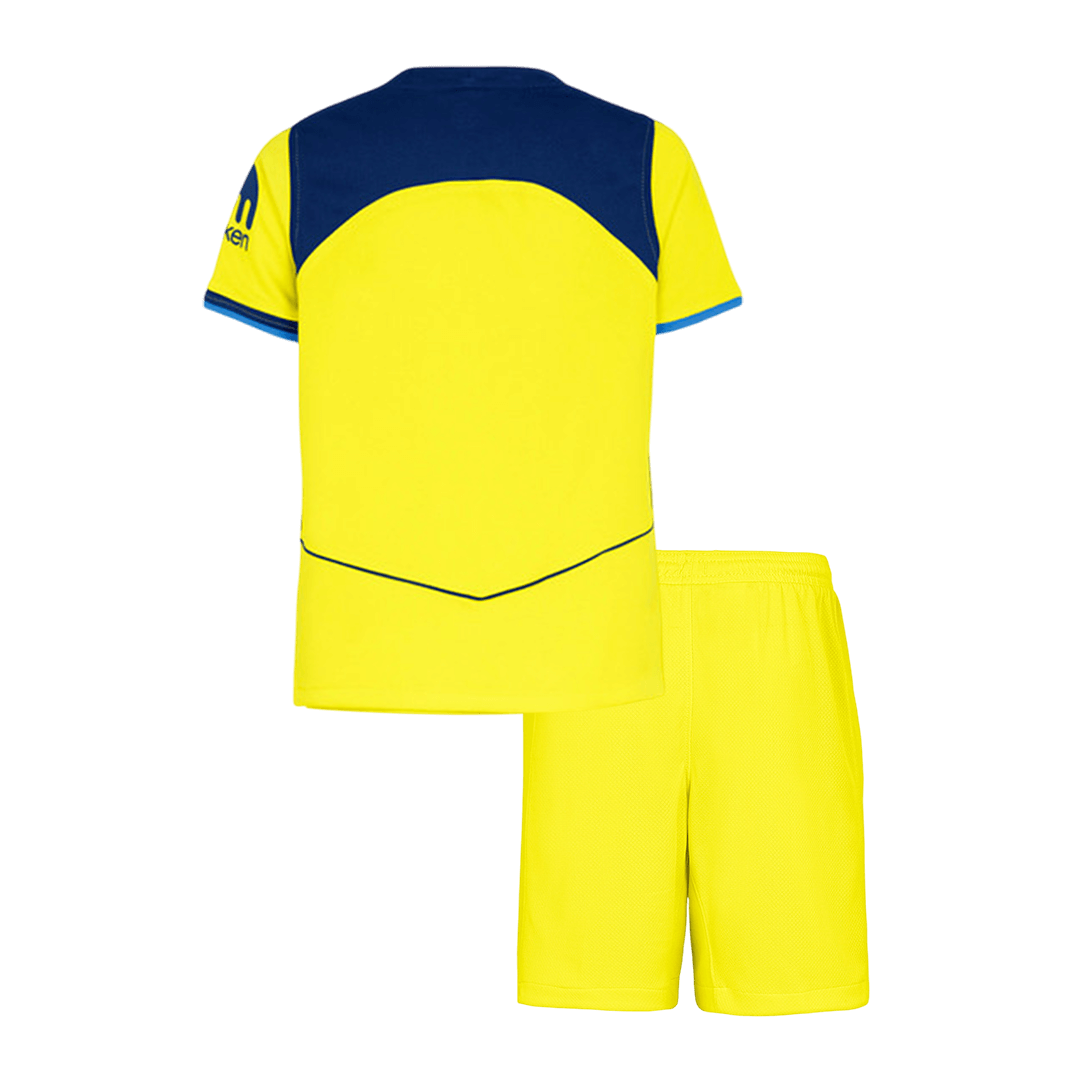 Kid's Tottenham Hotspur Third Soccer Jersey Kit(Jersey+Shorts) 25/26 Yellow
