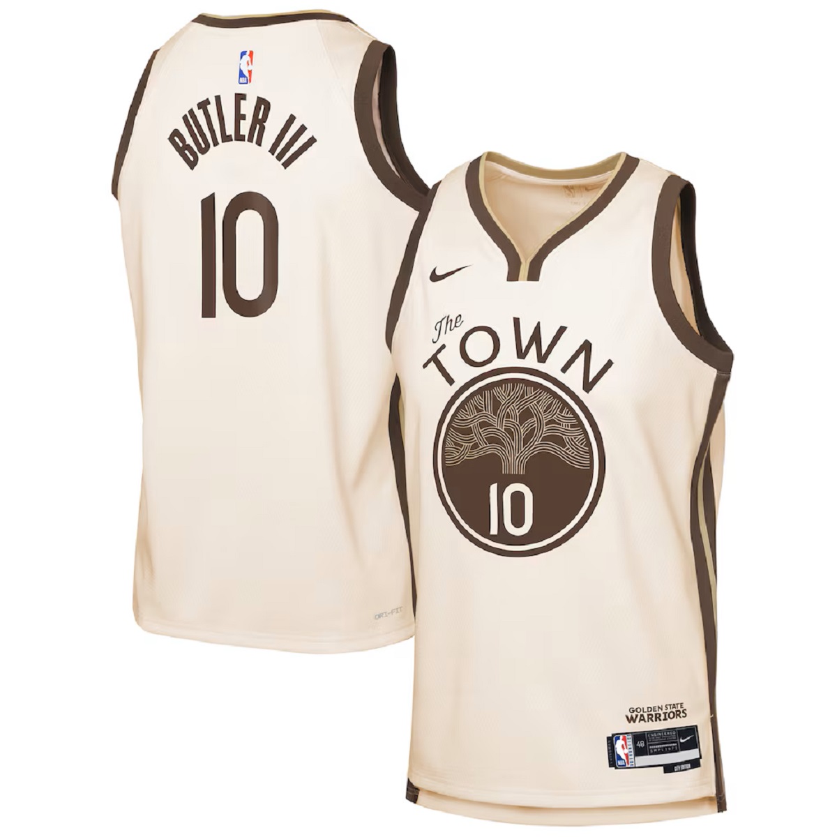 Unisex Golden State Warriors Jimmy Butler Nike Tan 2025/26 Swingman Jersey - City Edition