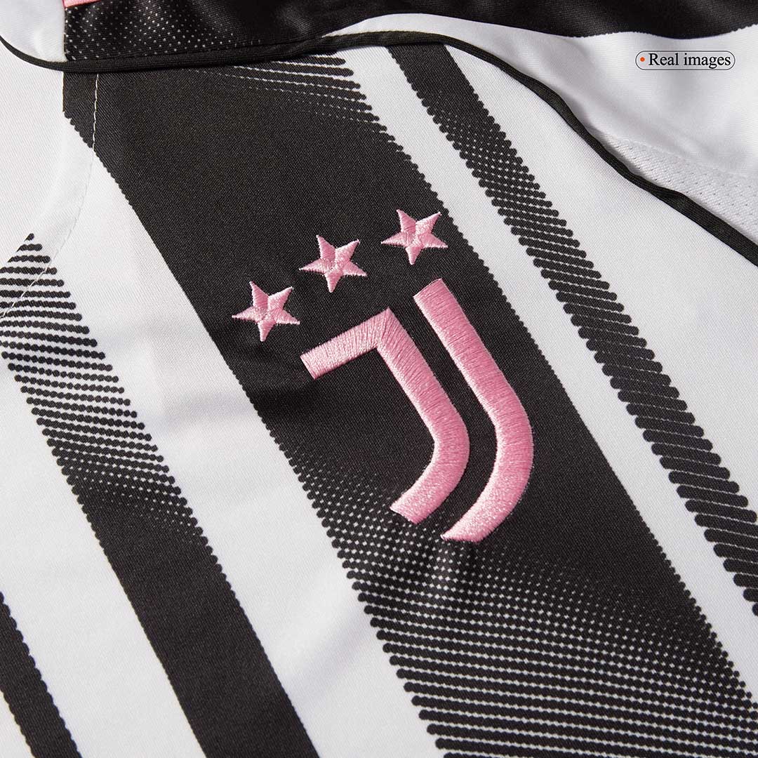Juventus Home Soccer Jersey Kit(Jersey+Shorts+Socks) 2025/26 Black&White