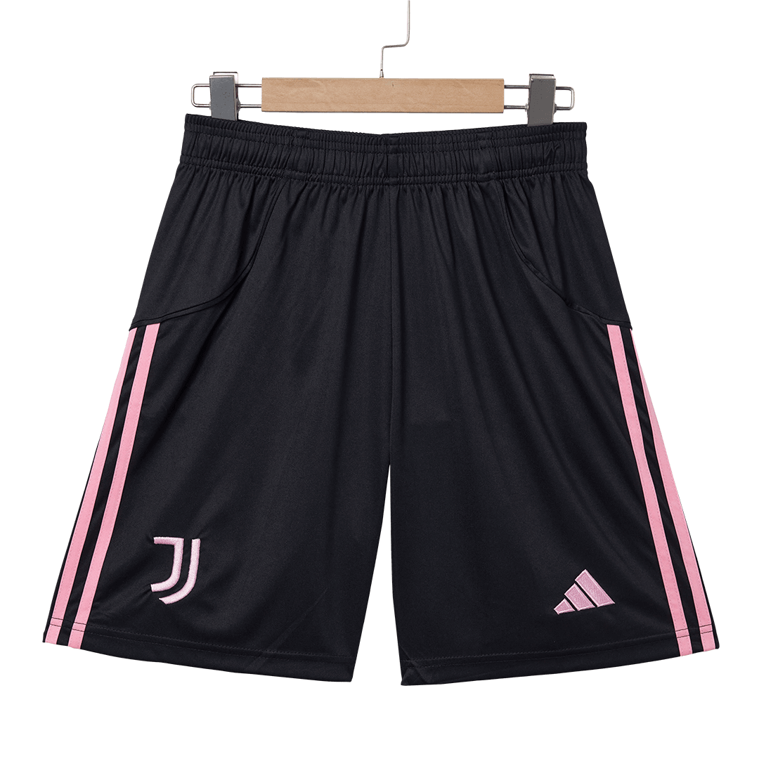 Juventus Home Soccer Jersey Kit(Jersey+Shorts+Socks) 2025/26 Black&White