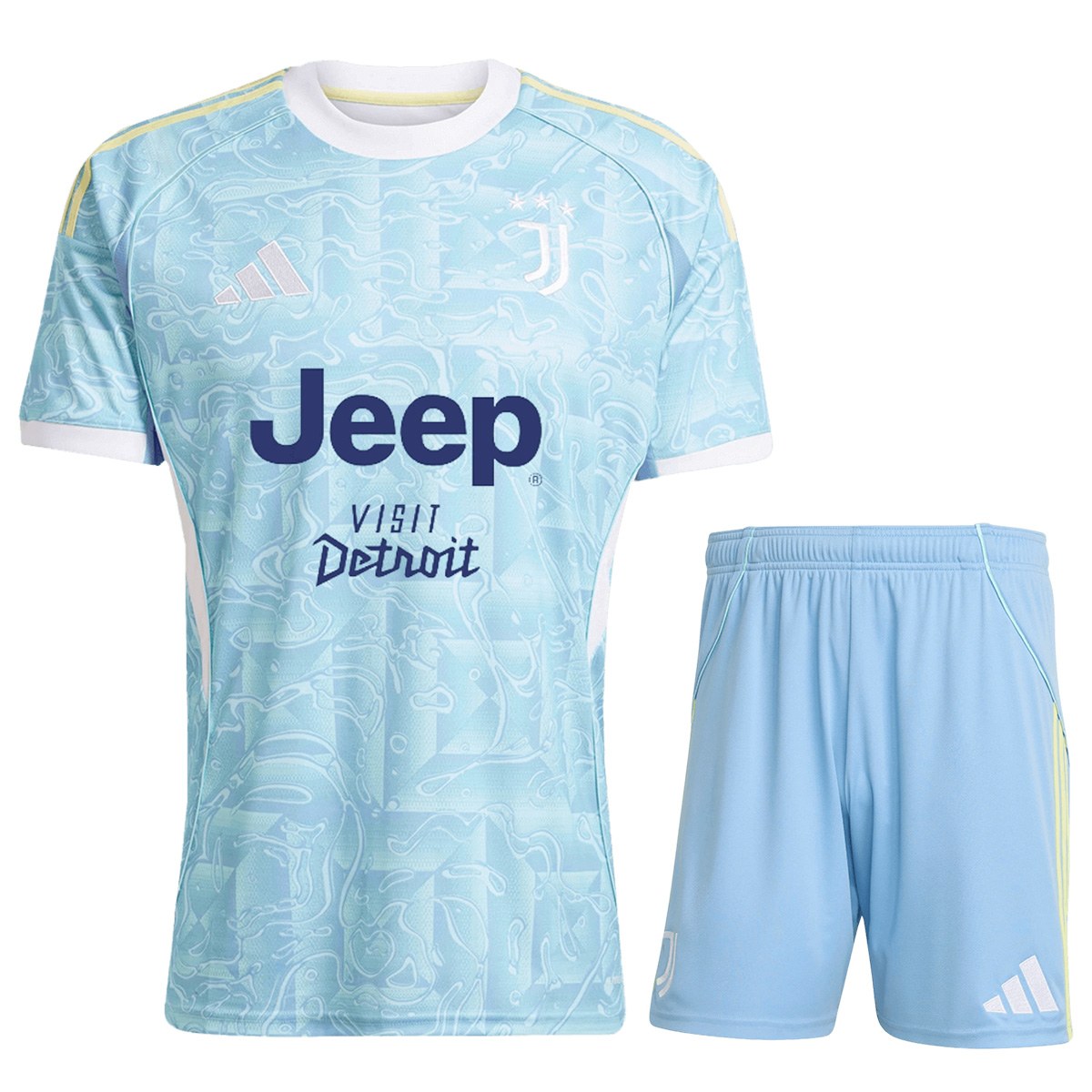 Juventus Away Soccer Jersey Kit(Jersey+Shorts) 25/26 Blue