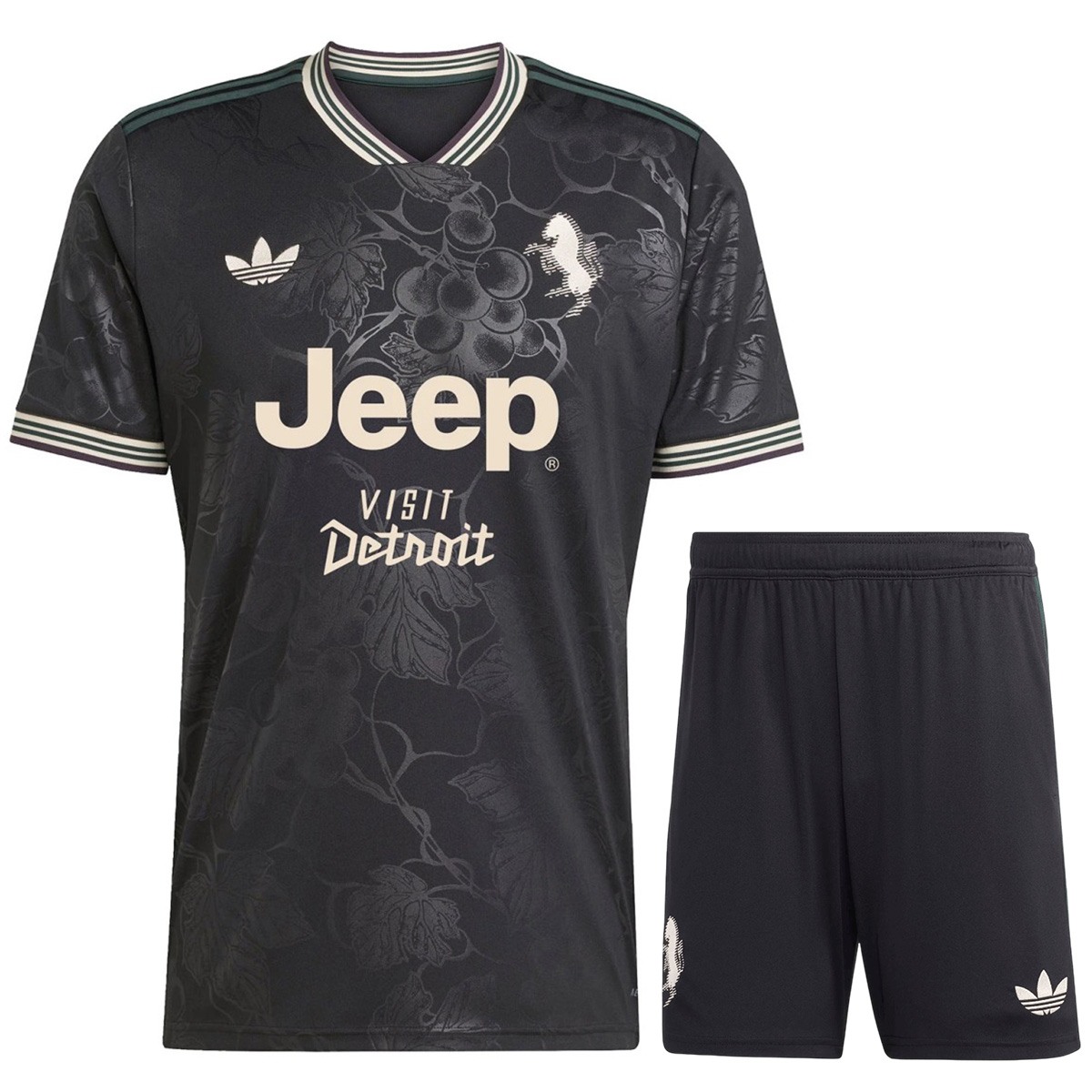 Juventus Third Away Soccer Jersey Kit(Jersey+Shorts) 25/26 Black