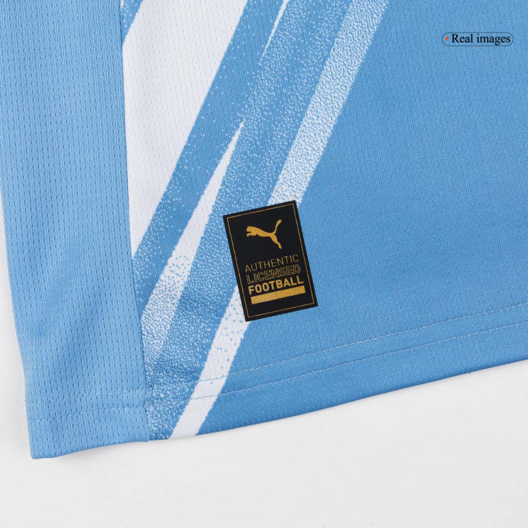 REIJNDERS #4 Manchester City Home Soccer Jersey 2025/26 Blue