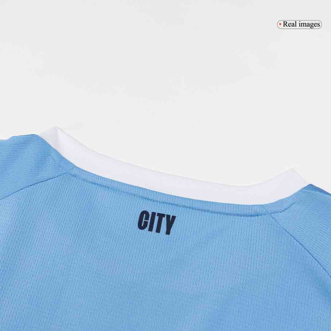 REIJNDERS #4 Manchester City Home Soccer Jersey 2025/26 Blue