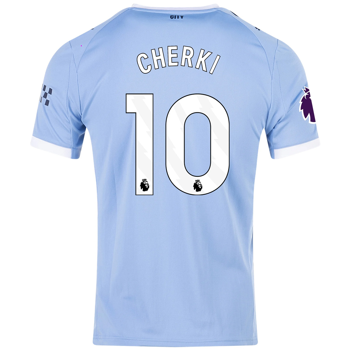 CHERKI #10 Manchester City Home Soccer Jersey 2025/26 Blue