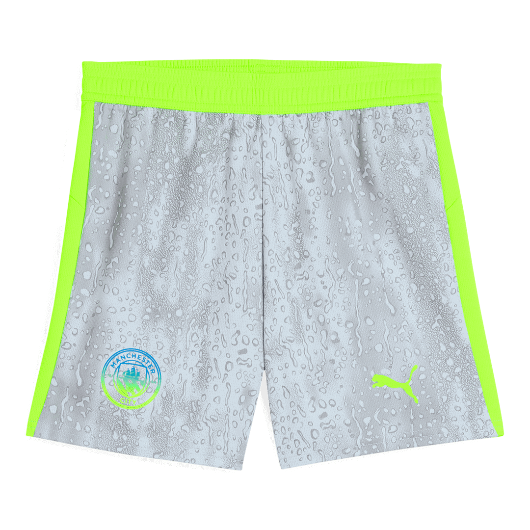 Manchester City Third Away Shorts 25/26 Gray