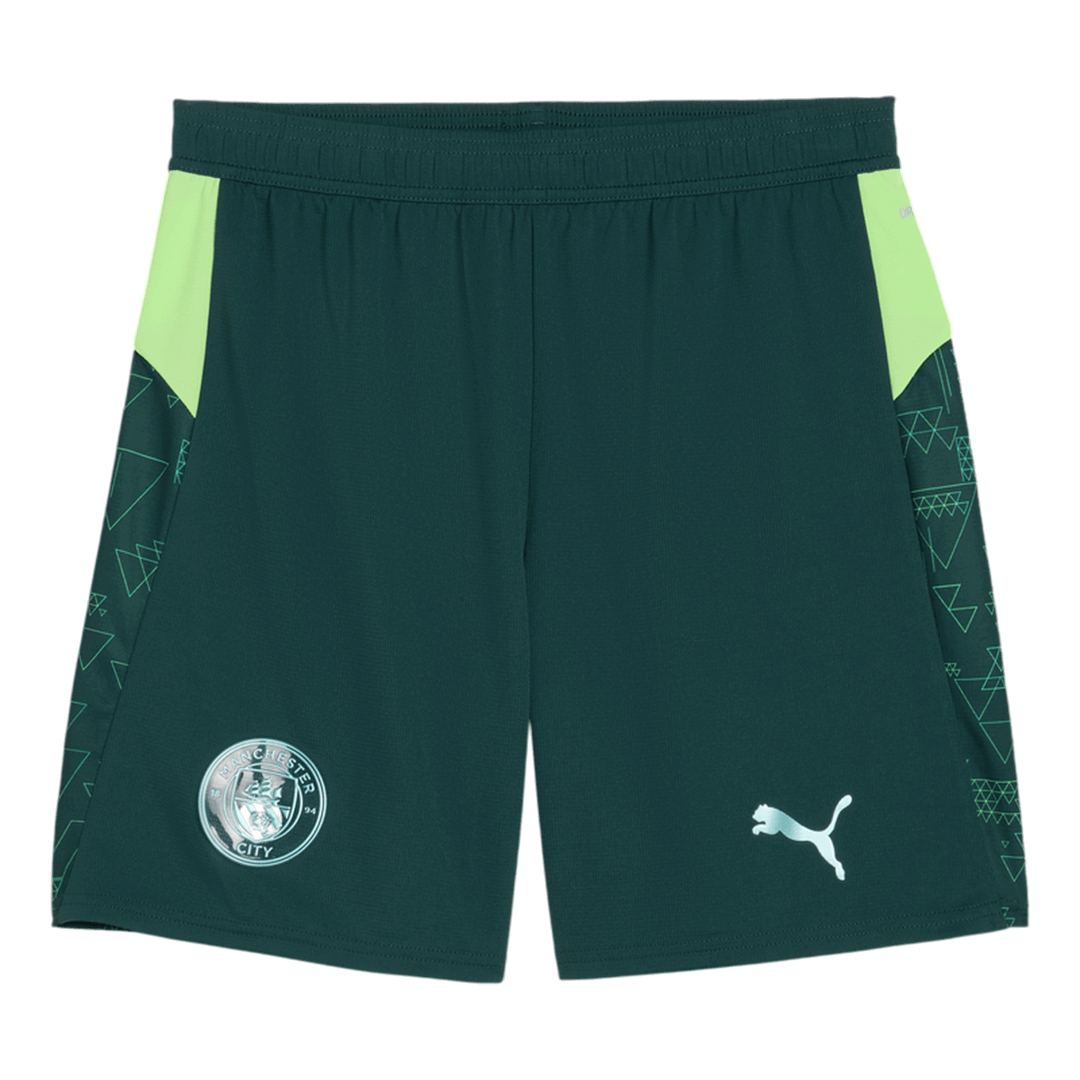 Manchester City Fourth Soccer Jersey Kit(Jersey+Shorts) 25/26 Green
