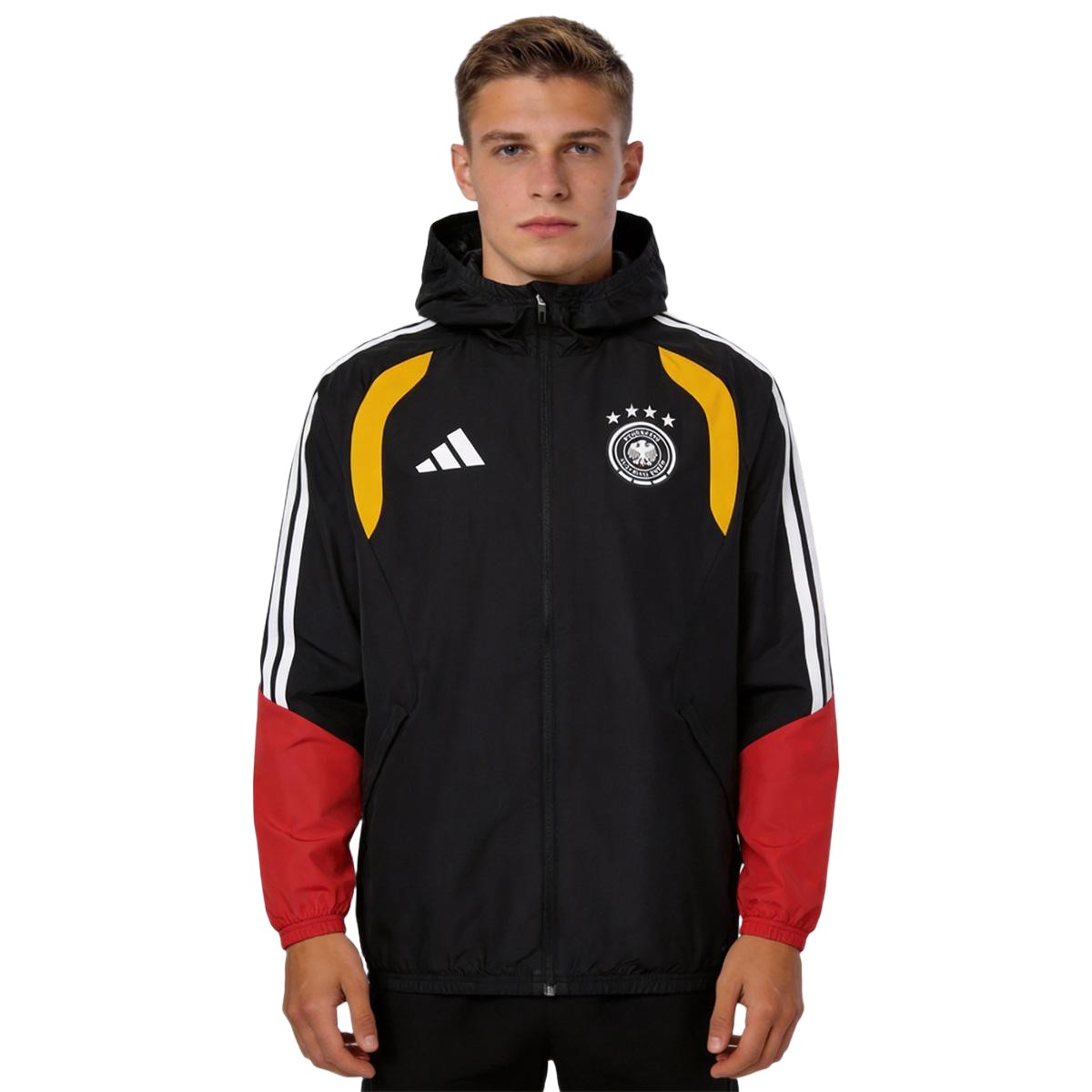 Germany Hoodie Training Tracksuit Jacket 2026 Red&Black