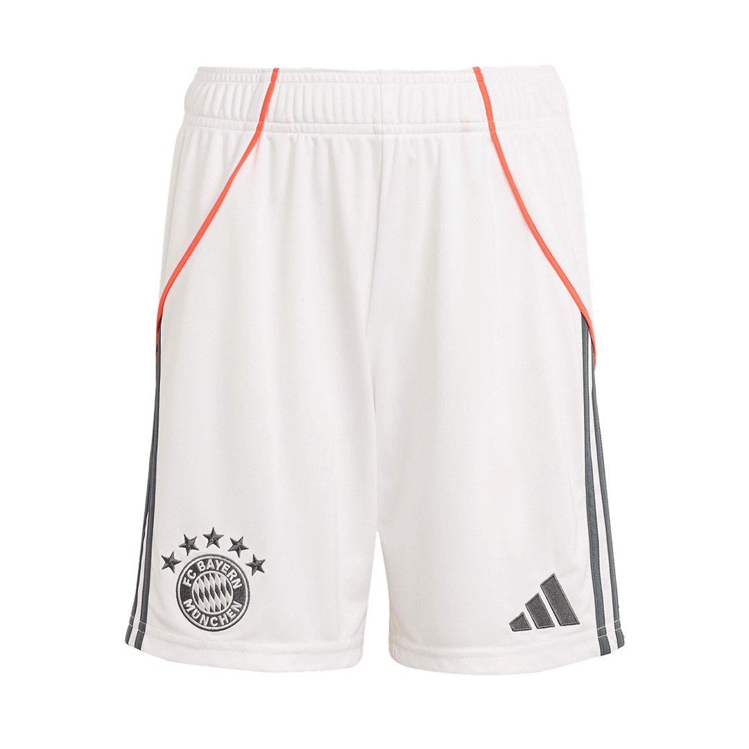 Bayern Munich Away Soccer Jersey Kit(Jersey+Shorts+Socks)  2025/26 White