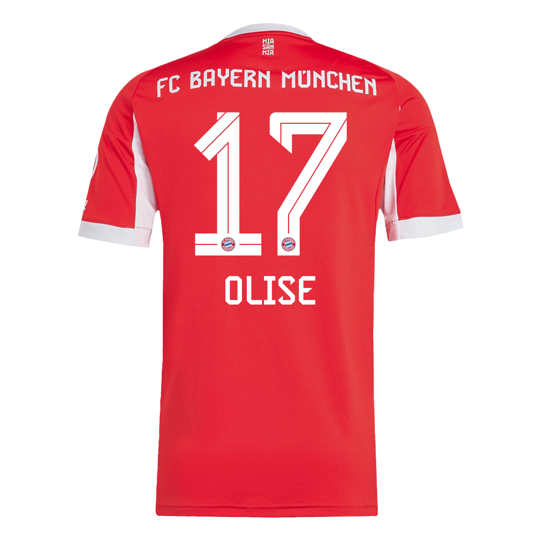 OLISE #17 Bayern Munich Home Soccer Jersey 2025/26 Red