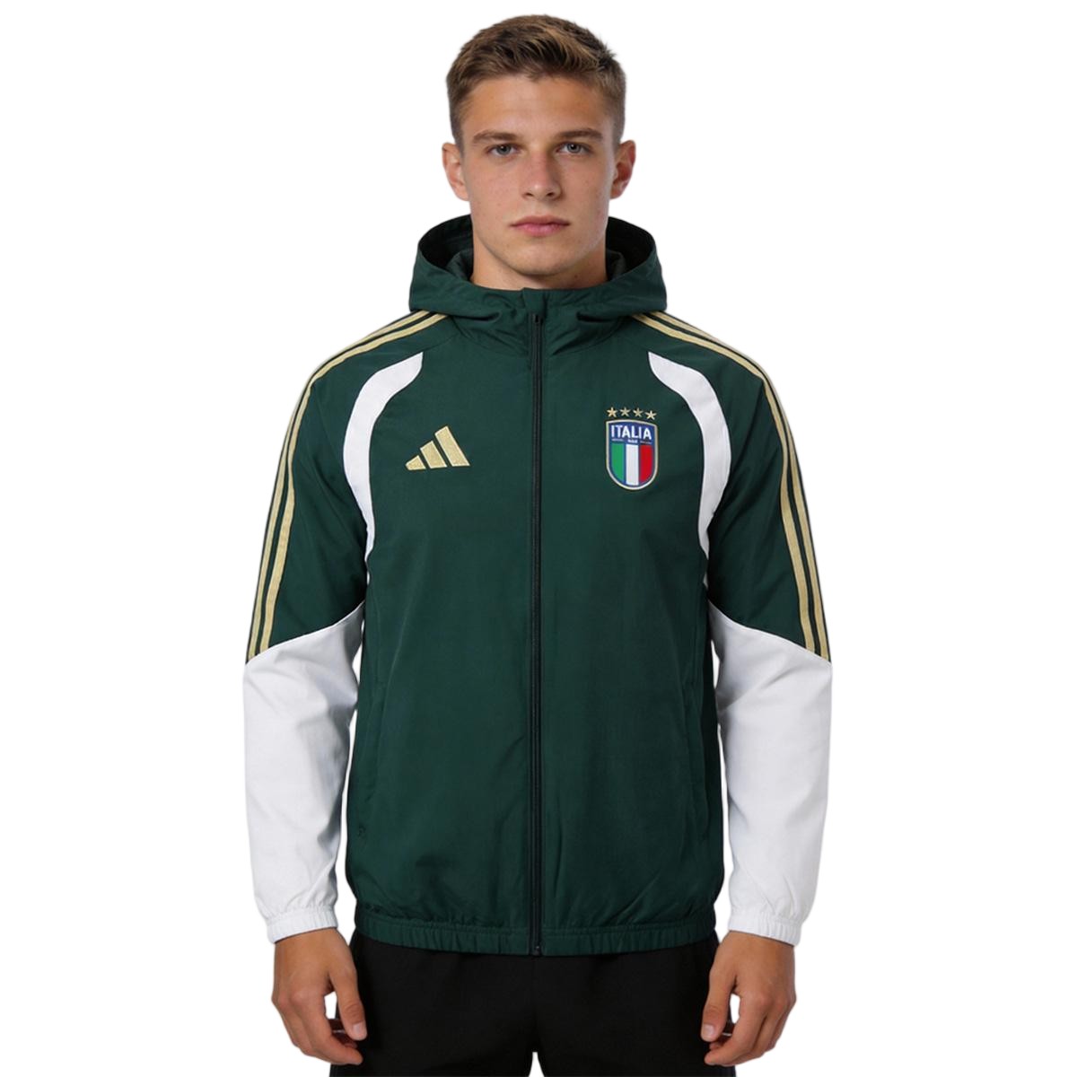 Italy Hoodie Training Tracksuit Jacket 2026 Green