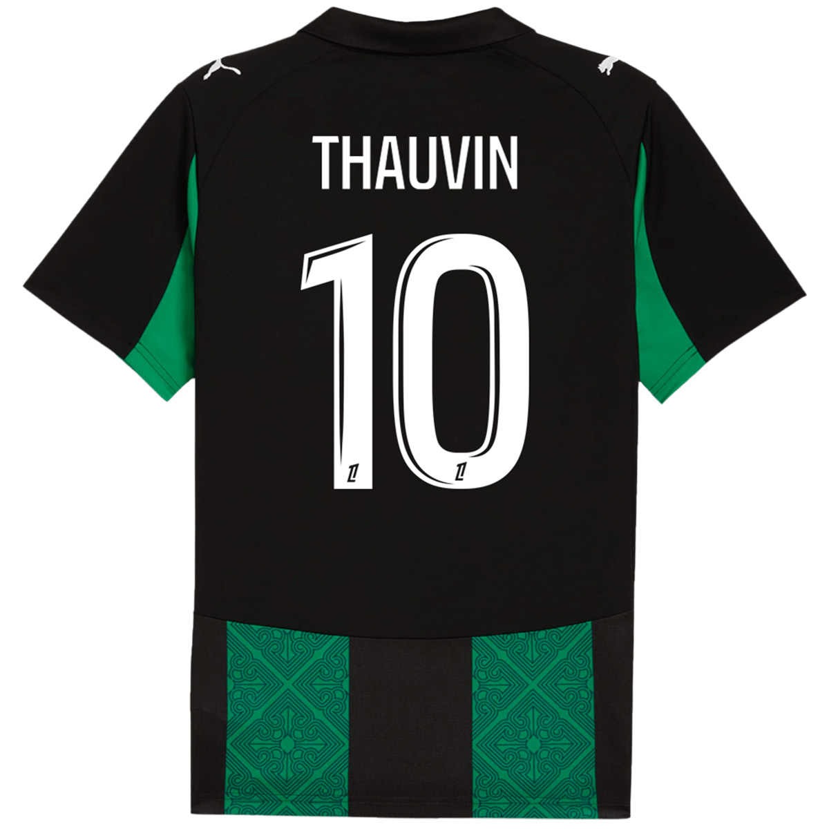 THAUVIN#10 RC Lens Away Soccer Jersey 25/26 Green&Black