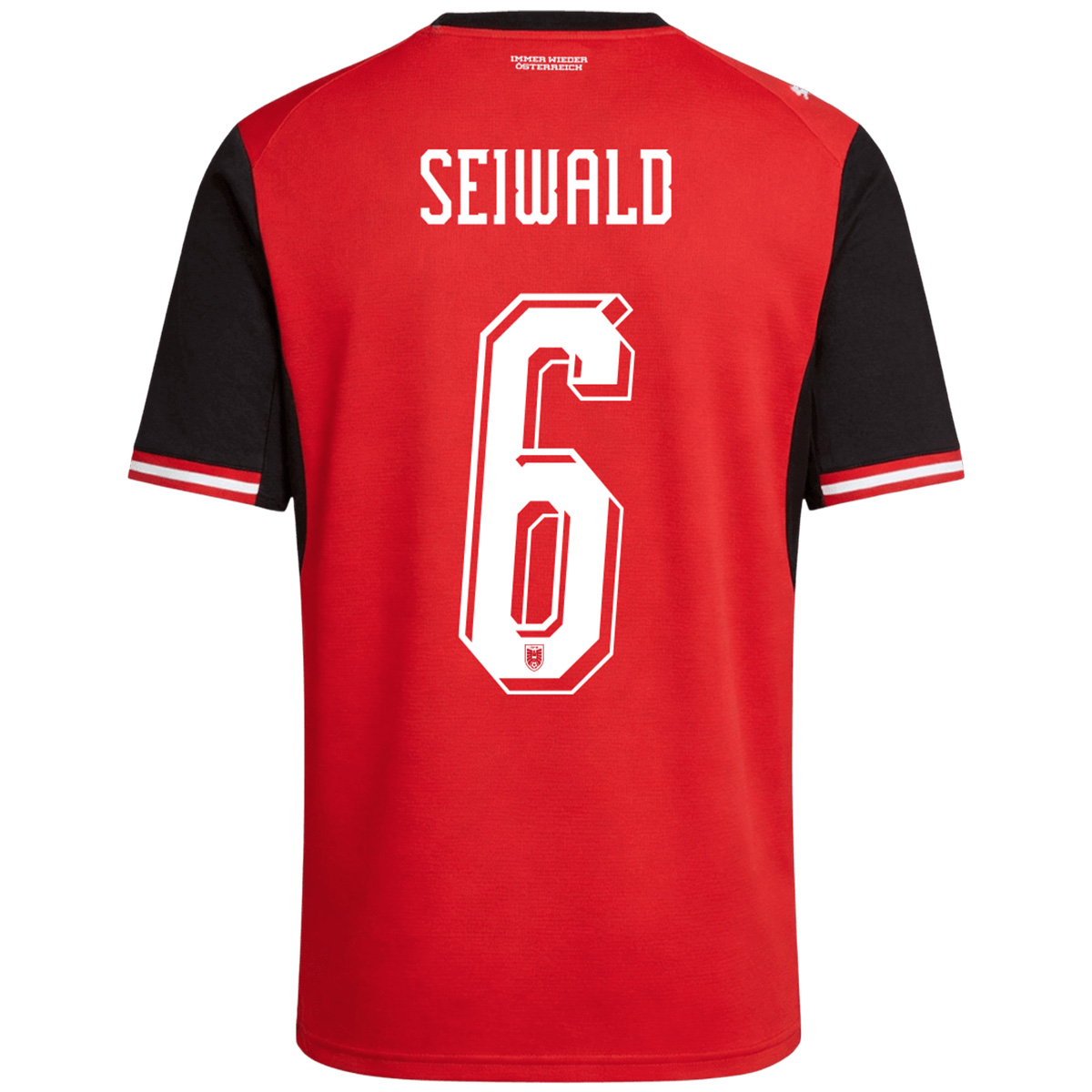SEIWALD#6 Austria Home Soccer Jersey World Cup 2026 Red