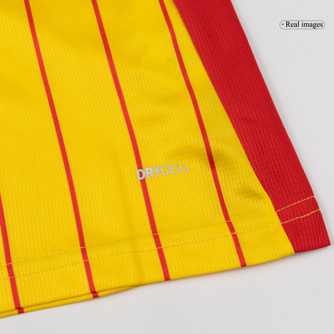 THAUVIN#10 RC Lens Home Soccer Jersey 25/26 Red&Yellow