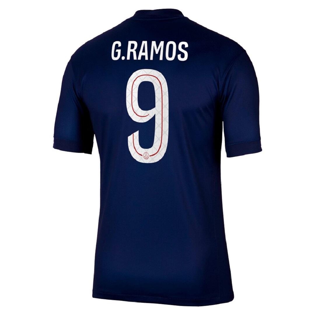 G.RAMOS #9 PSG Home Soccer Jersey 2025/26 Navy