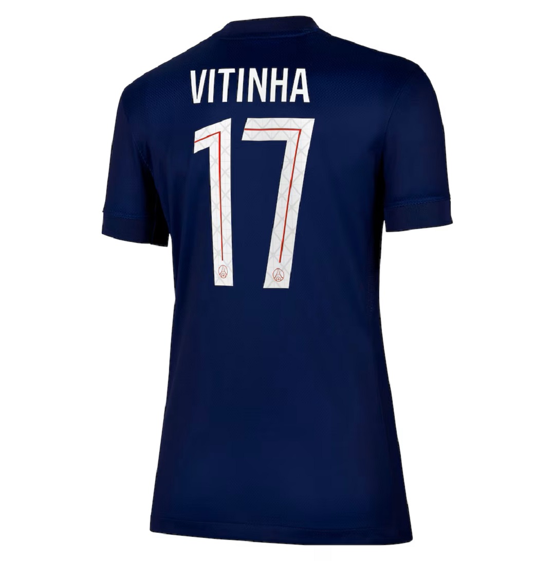 VITINHA #17 PSG Home Soccer Jersey 2025/26 Navy