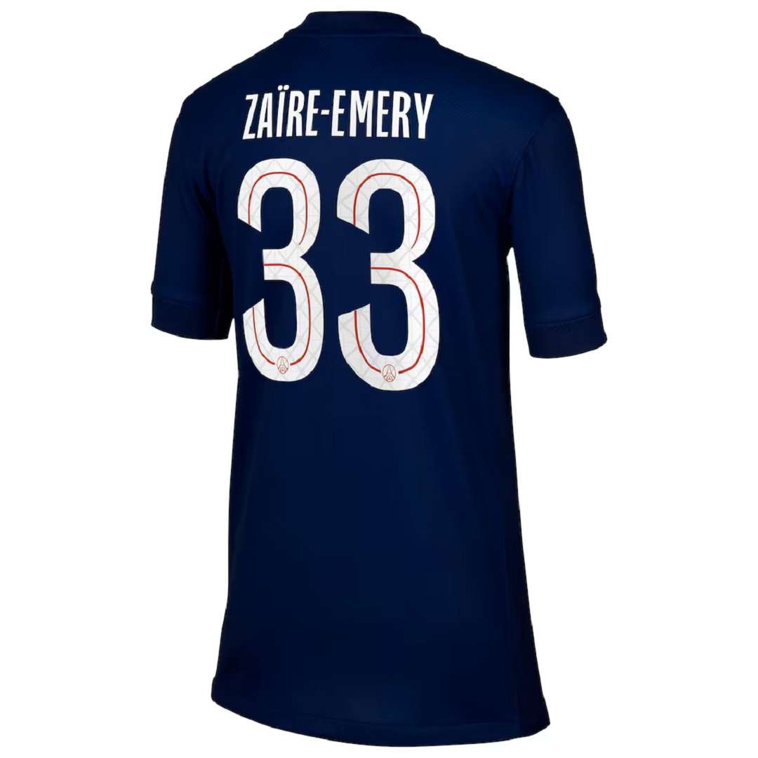 ZAïRE EMERY #33 PSG Home Soccer Jersey 2025/26 Navy