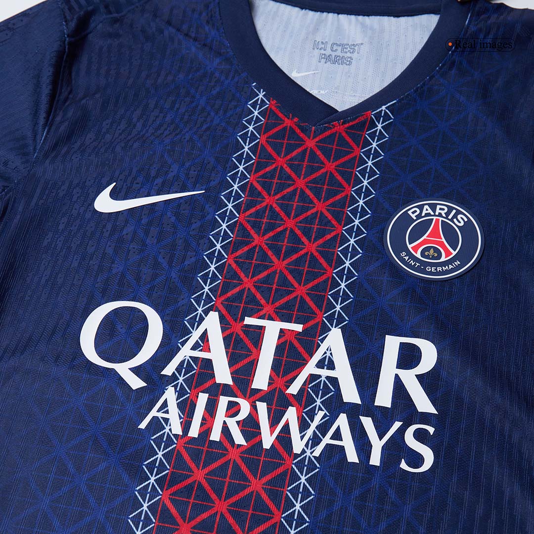 JOÃO NEVES #87 Authentic PSG Home Soccer Jersey 2025/26 Navy