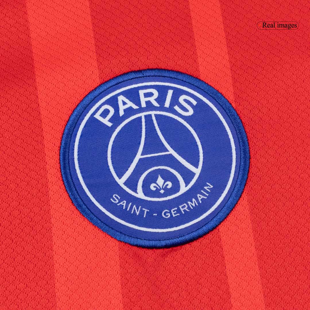 PSG Third Away Soccer Jersey Kit(Jersey+Shorts+Socks) 2025/26  Red