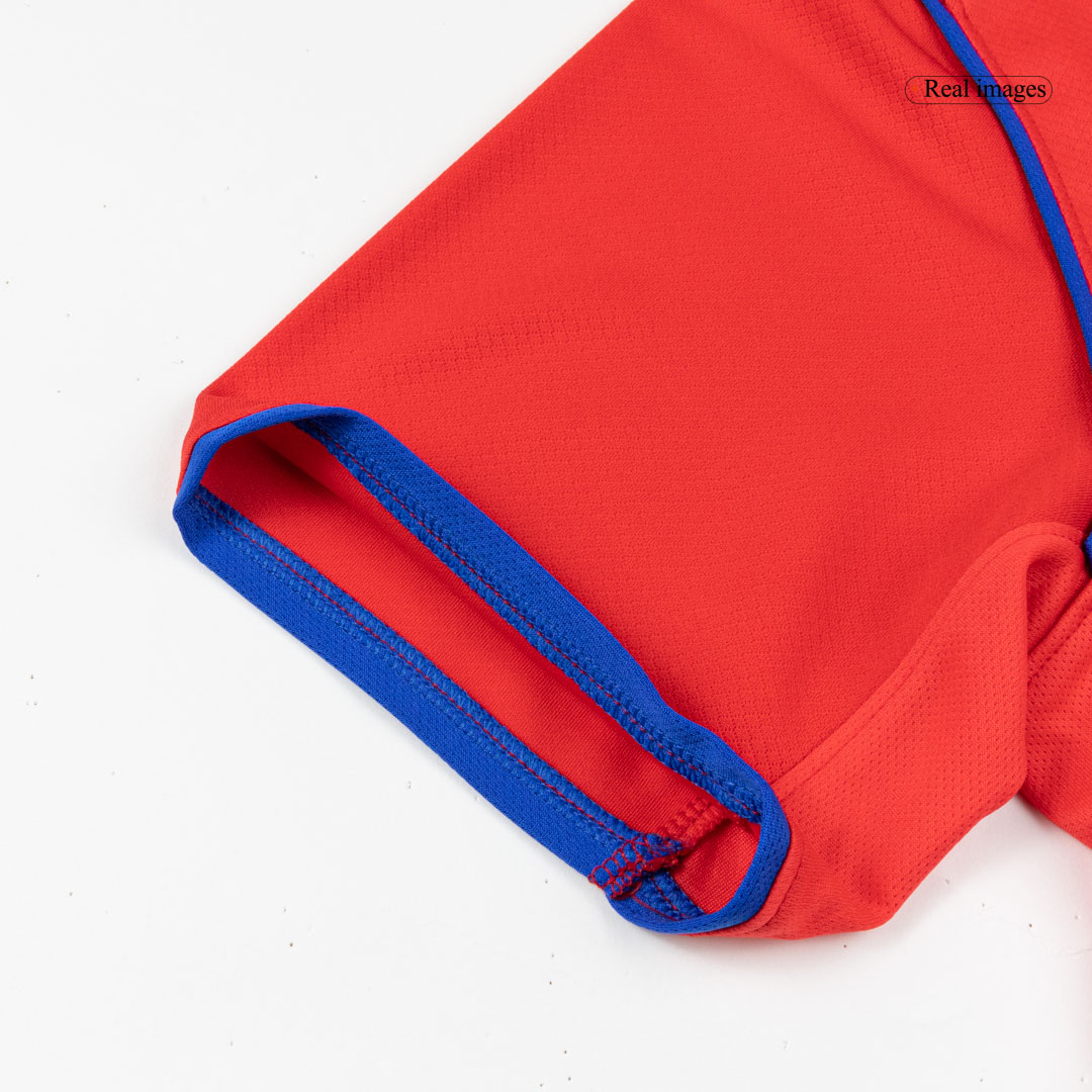 PSG Third Away Soccer Jersey Kit(Jersey+Shorts+Socks) 2025/26  Red