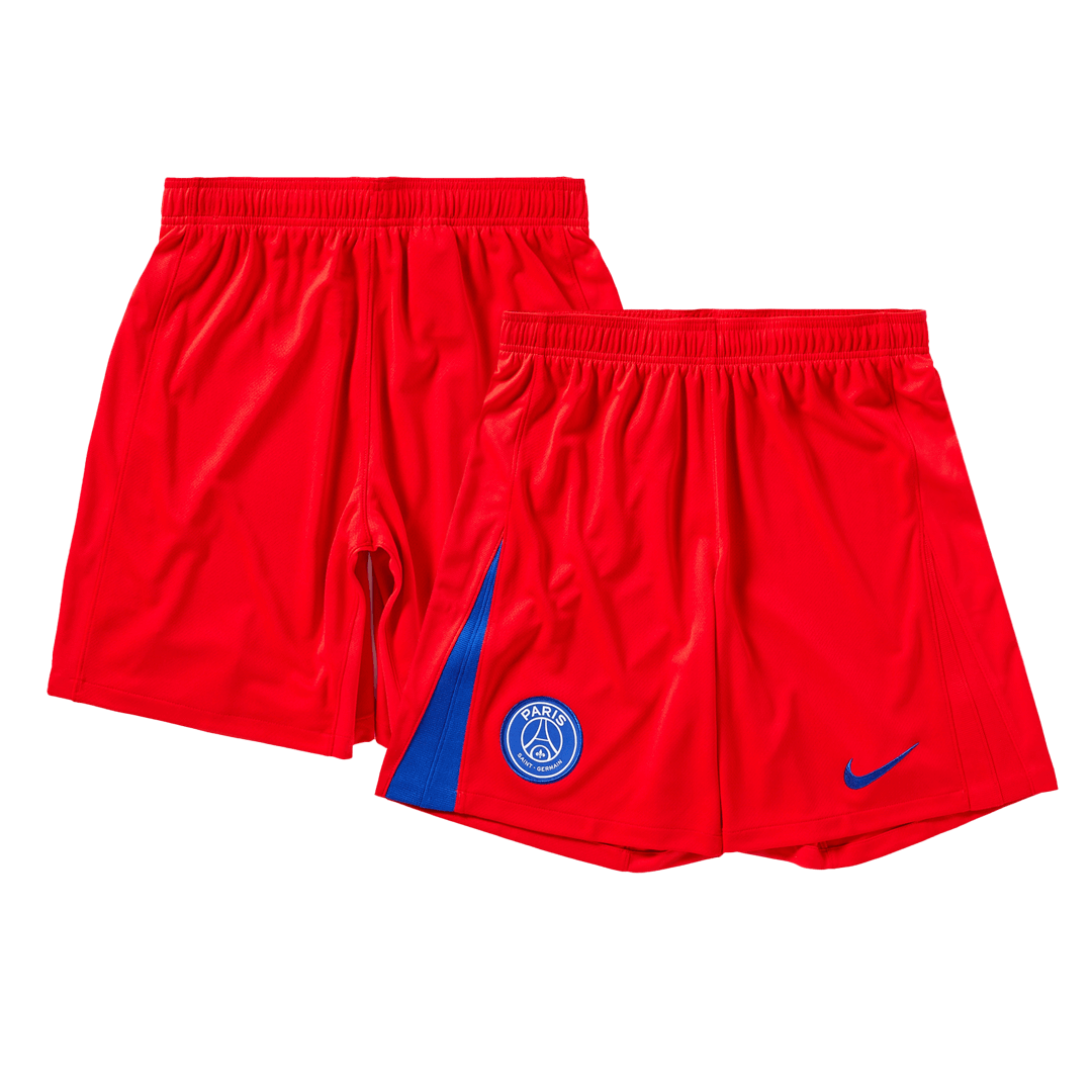 PSG Third Away Soccer Jersey Kit(Jersey+Shorts+Socks) 2025/26  Red