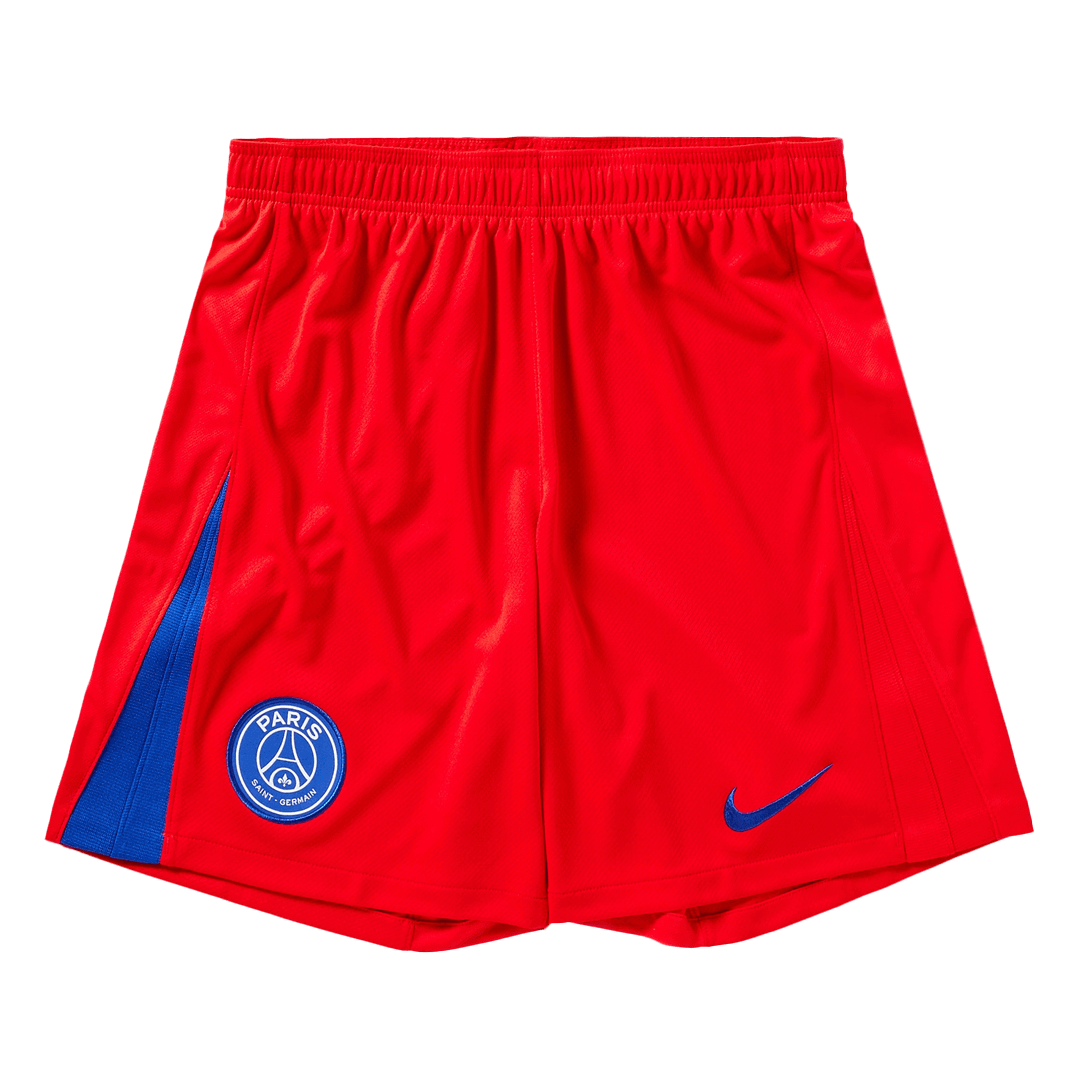 PSG Third Away Soccer Jersey Kit(Jersey+Shorts+Socks) 2025/26  Red