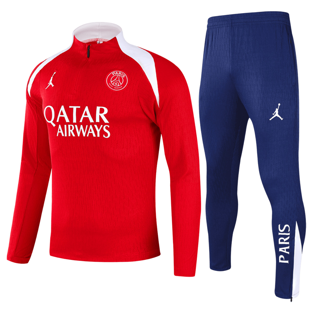PSG Zipper Sweatshirt Kit(Top+Pants) 25/26 Red