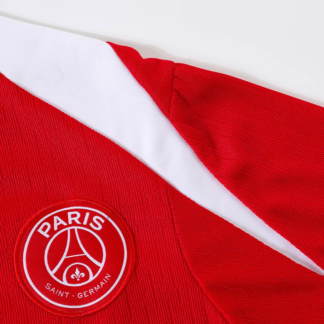 Kid's PSG Zipper Sweatshirt Kit(Top+Pants) 25/26 Red