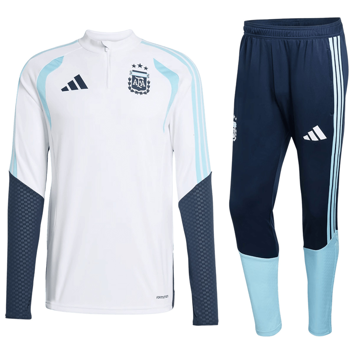 Argentina Zipper Sweatshirt Kit(Top+Pants) 2026 White