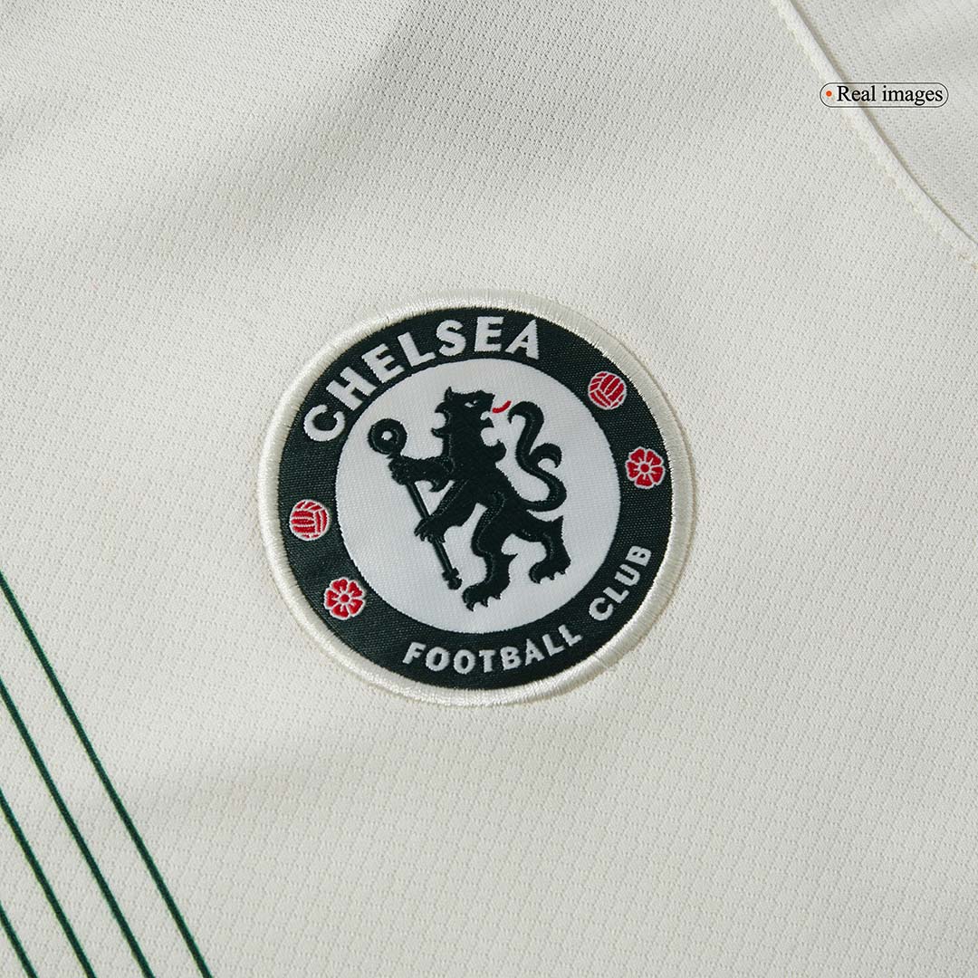 Chelsea Away Soccer Jersey Kit(Jersey+Shorts+Socks)  2025/26 White