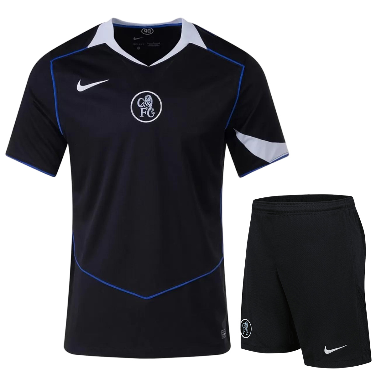 25/26 Chelsea Third Away Soccer Jersey Kit(Jersey+Shorts) Black